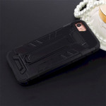 Wholesale iPhone SE (2020) / 8 / 7 Card Slot Hybrid Case with Stand (Black)
